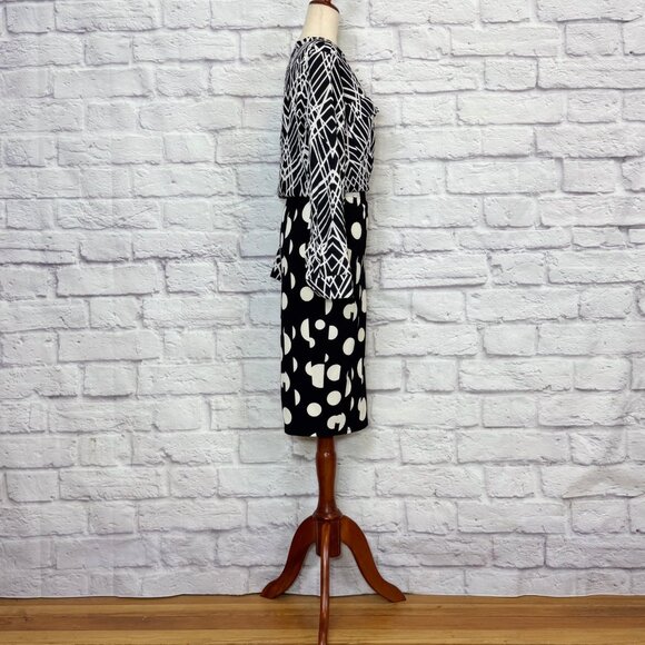 Calvin Klein Black & White Button Down Shirt - Picture 7 of 9